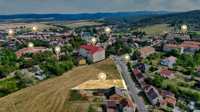 Prodej pozemku pro bydlení, Dolany, 945 m2