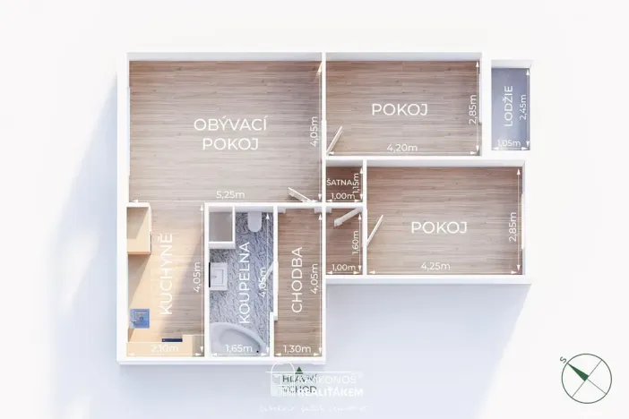 Pronájem bytu 3+1, Hranice - Hranice I-Město, Hromůvka, 68 m2
