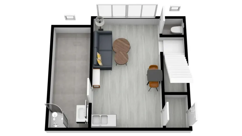 Pronájem bytu 1+kk, Praha - Holešovice, U Uranie, 82 m2