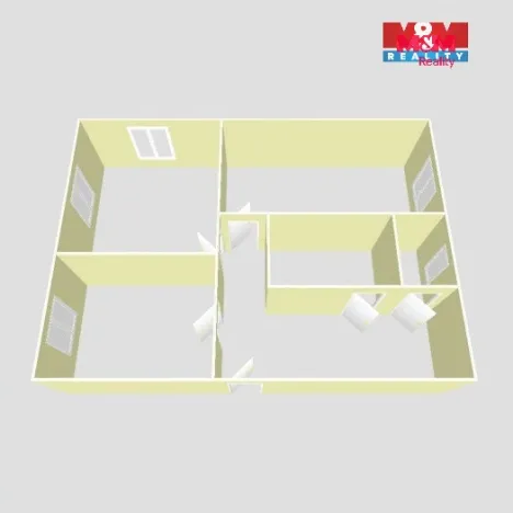 Pronájem bytu 2+1, Strakonice, Školní, 59 m2