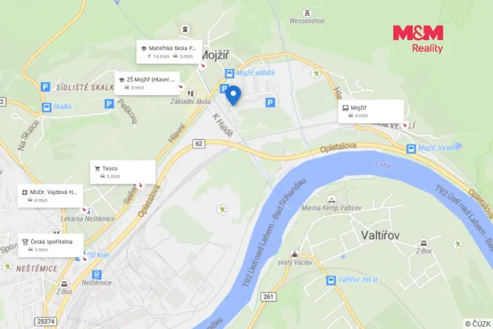 Prodej bytu 1+1, Ústí nad Labem - Mojžíř, Jindřicha Plachty, 35 m2