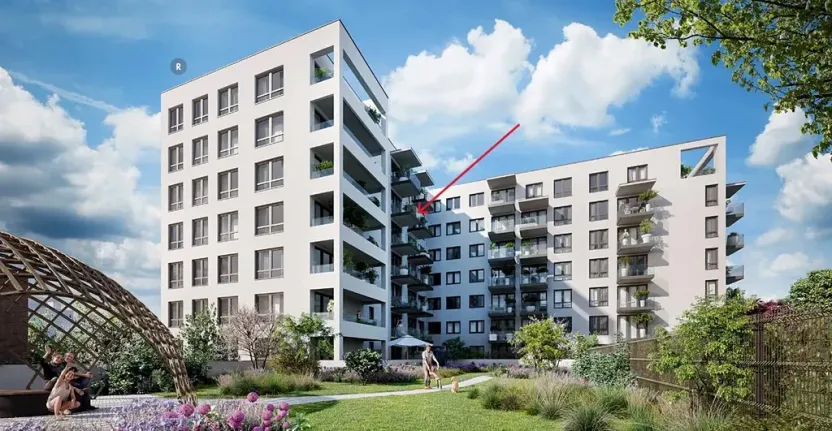Prodej bytu 1+kk, Praha - Vysočany, Pod Harfou, 30 m2