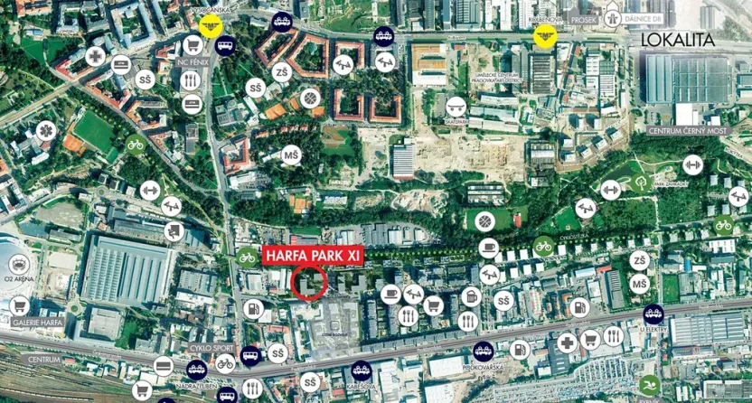 Prodej bytu 1+kk, Praha - Vysočany, Pod Harfou, 30 m2