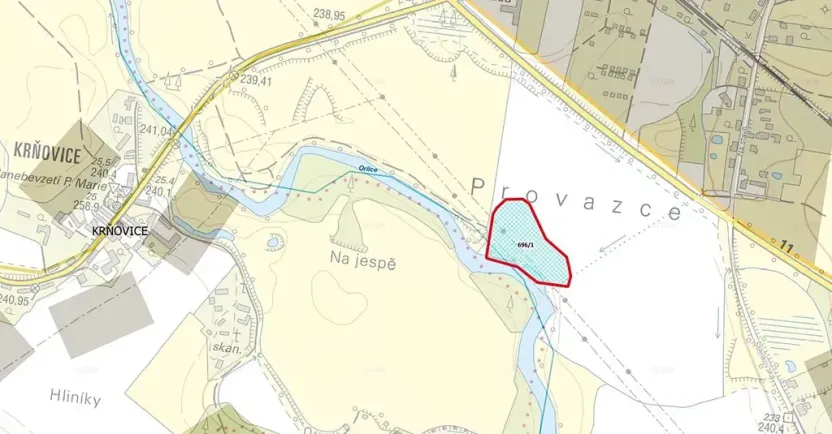 Prodej rybníku, Třebechovice pod Orebem, 1000 m2