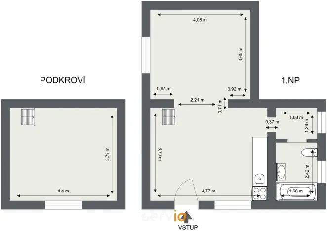 Prodej bytu 2+1, Drahanovice, 56 m2