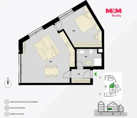 Prodej bytu 2+kk, Praha - Střížkov, Střížkovská, 65 m2