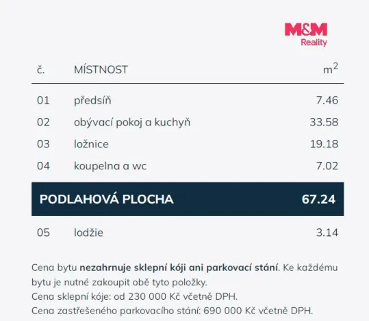 Prodej bytu 2+kk, Praha - Střížkov, Střížkovská, 70 m2