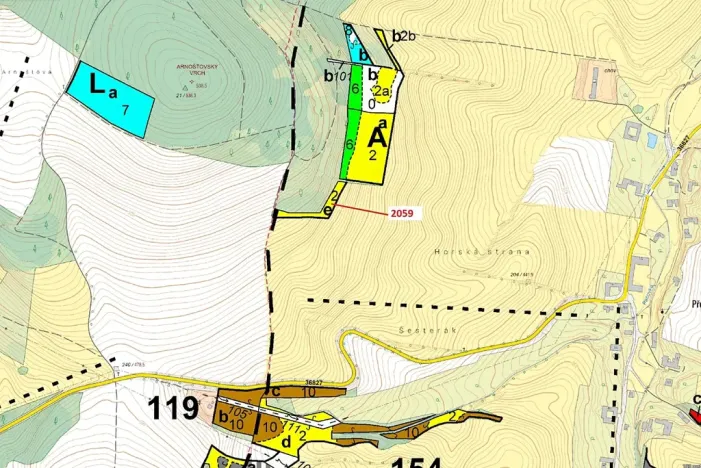 Dražba lesa, Městečko Trnávka, 2241 m2