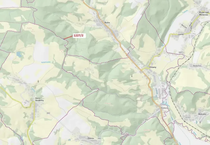 Dražba lesa, Horní Studénky, 860 m2