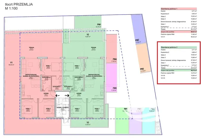 Prodej bytu 3+kk, Povljana, Chorvatsko, 60 m2