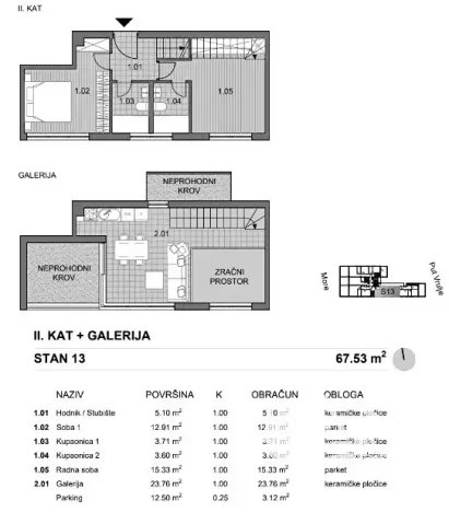 Prodej bytu 3+kk, Povljana, Chorvatsko, 60 m2