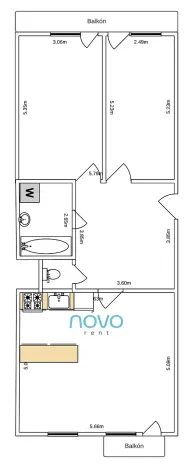 Pronájem bytu 3+kk, Praha - Kunratice, V Zeleném údolí, 73 m2