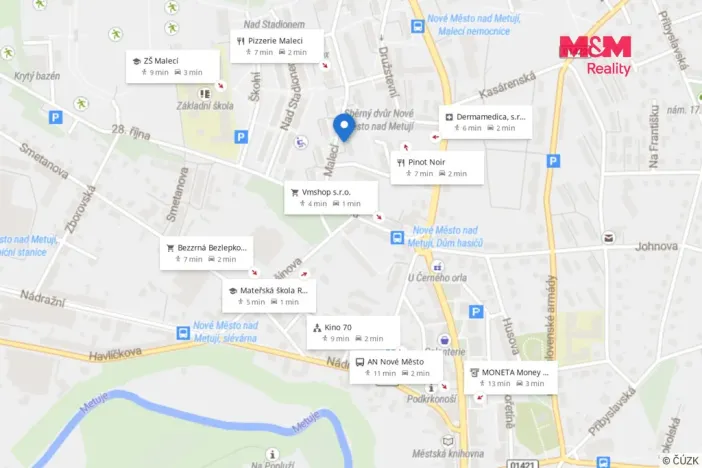 Pronájem bytu 3+1, Nové Město nad Metují, Malecí, 57 m2