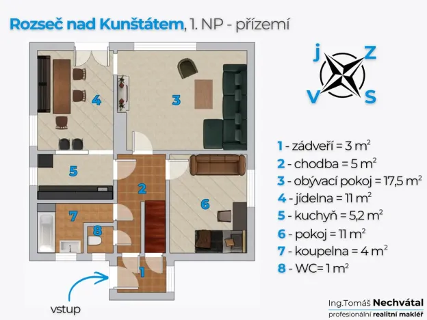 Prodej rodinného domu, Rozseč nad Kunštátem, 94 m2