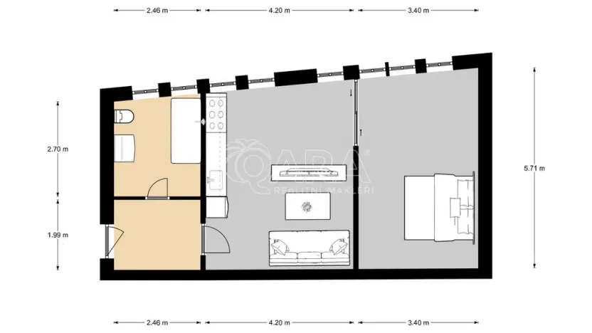 Pronájem bytu 2+kk, Dřevohryzy, 53 m2