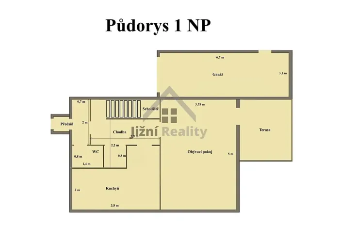 Prodej rodinného domu, Praha - Braník, Polední, 120 m2