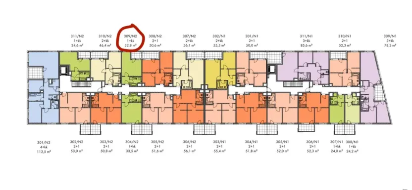 Prodej bytu 1+kk, Praha - Hlubočepy, Gollové, 32 m2