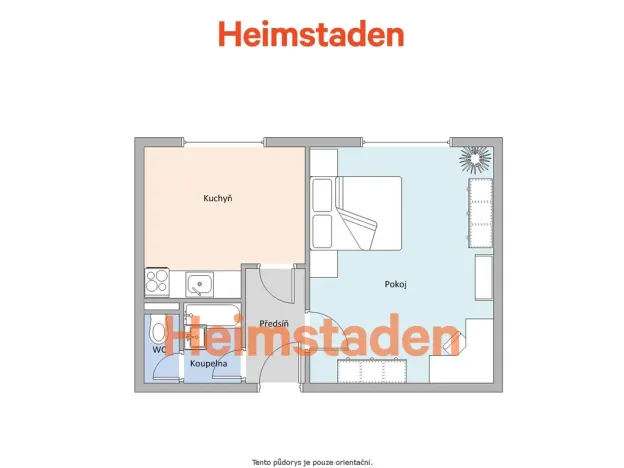 Pronájem bytu 1+1, Karviná - Hranice, Einsteinova, 32 m2