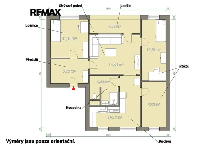 Prodej bytu 4+1, Plzeň, Sokolovská, 79 m2