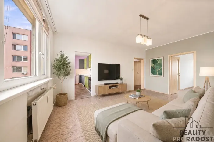 Prodej bytu 3+1, Hodonín, Slunečná, 68 m2