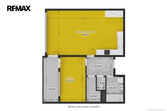 Pronájem bytu 2+kk, Praha - Liboc, U stanice, 69 m2