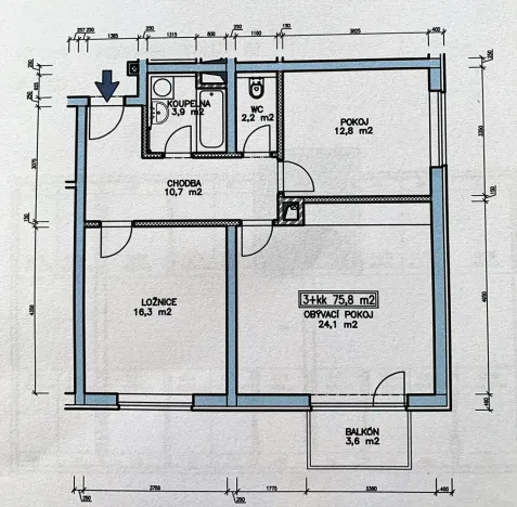 Pronájem bytu 3+kk, Chýně, 70 m2