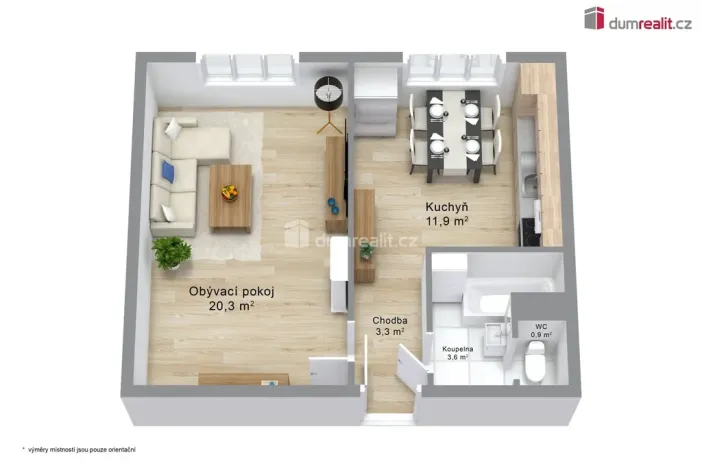 Prodej bytu 1+1, Ostrov, Družební, 41 m2