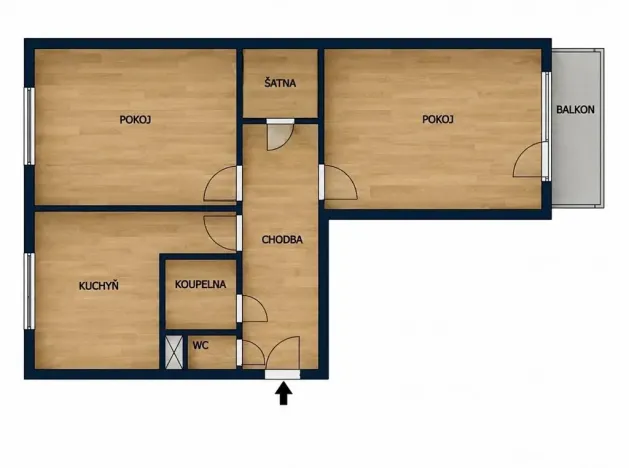 Pronájem bytu 2+1, Ostrava, Lumírova, 62 m2