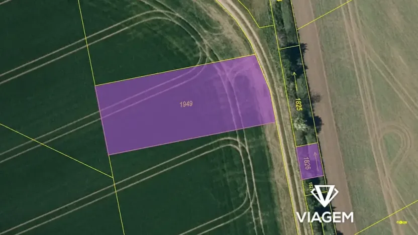 Prodej podílu pole, Počenice-Tetětice, 980 m2