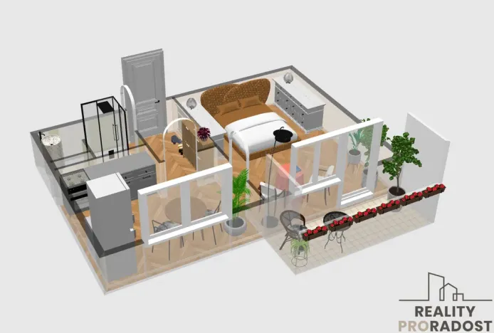Prodej bytu 1+1, Brno, Vondrákova, 33 m2