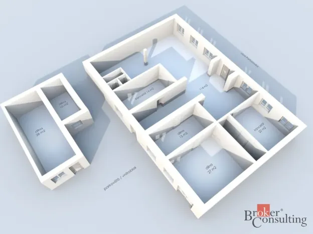 Pronájem kanceláře, Bruntál, Partyzánská, 225 m2