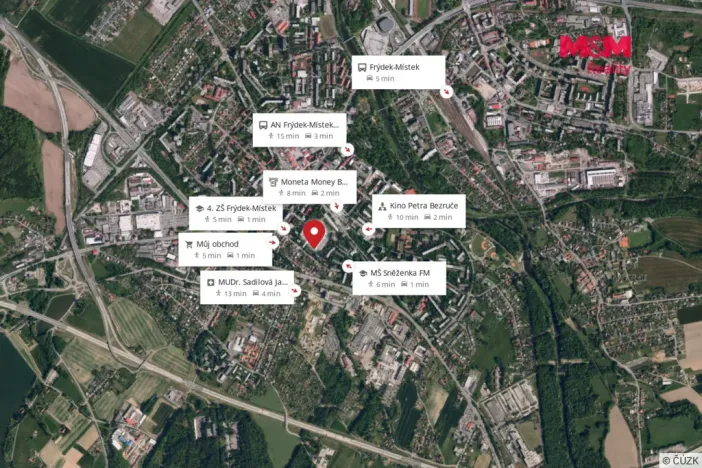 Prodej bytu 3+1, Frýdek-Místek - Místek, Jungmannova, 58 m2