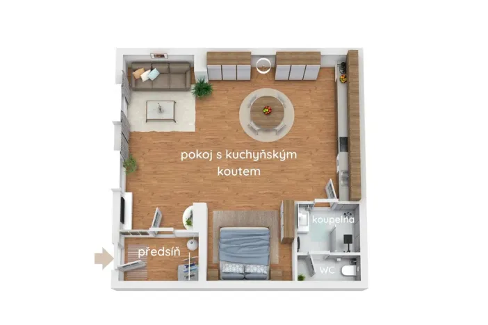 Prodej bytu 1+kk, Pardubice - Zelené Předměstí, Hronovická, 62 m2