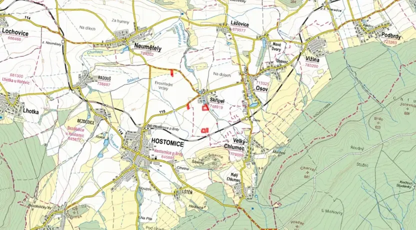 Prodej pole, Skřipel, 31534 m2