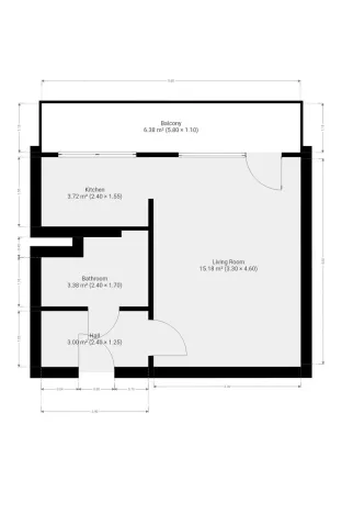 Pronájem bytu 1+kk, Praha - Krč, V Štíhlách, 34 m2