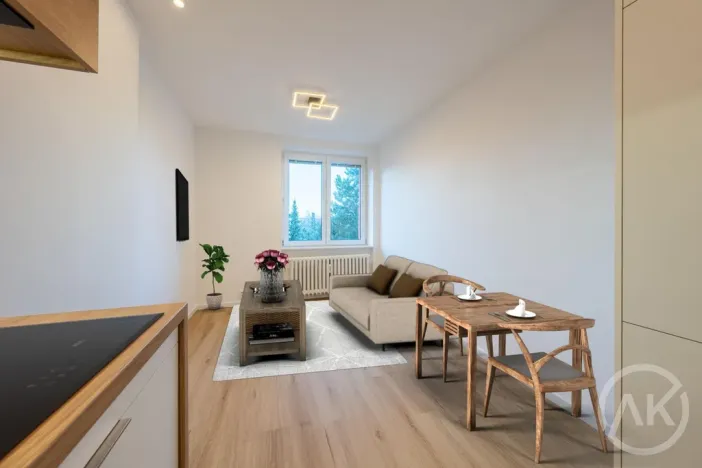 Pronájem bytu 1+1, Ostrava - Mariánské Hory, Slavníkovců, 31 m2