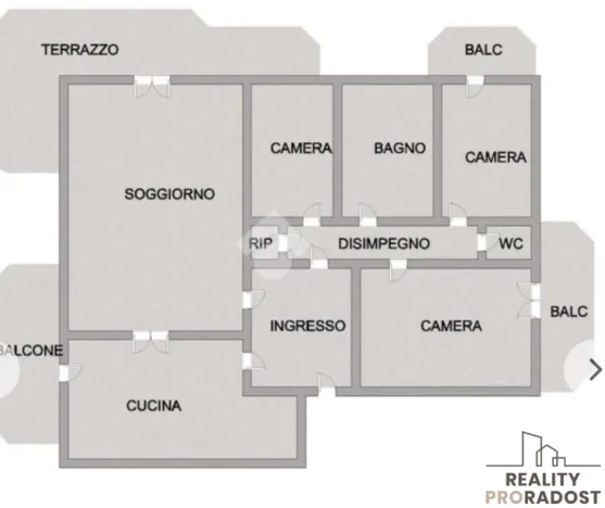 Prodej bytu 4+1, Via Filippo Turati,Silvi,, 113 m2