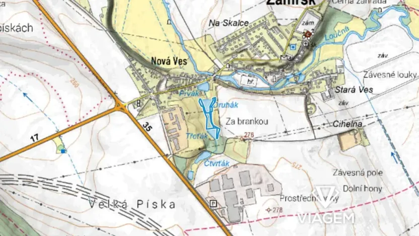 Prodej podílu pole, Zámrsk, 617 m2