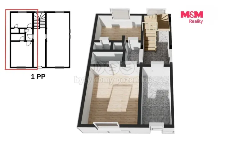 Prodej bytu 1+1, Praha - Krč, Hornokrčská, 43 m2