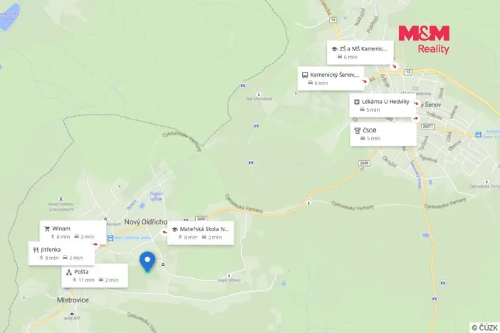 Prodej pozemku pro bydlení, Nový Oldřichov, 1154 m2