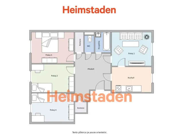Pronájem bytu 4+1, Karviná - Nové Město, tř. Osvobození, 95 m2