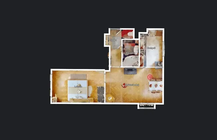 Pronájem bytu 2+kk, Kutná Hora, Na Kavkách, 56 m2