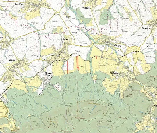 Prodej pole, Osíčko, 18617 m2