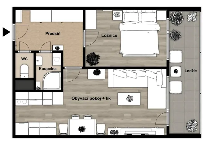 Prodej bytu 2+kk, Kralupy nad Vltavou, sídl. V Zátiší, 41 m2