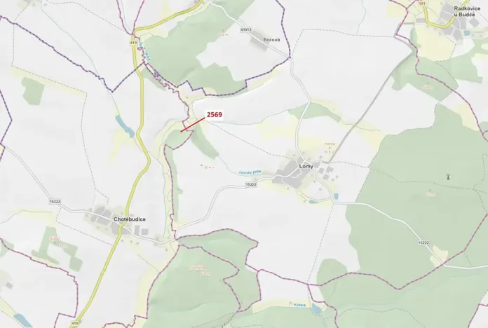 Dražba lesa, Chotěbudice, 155 m2