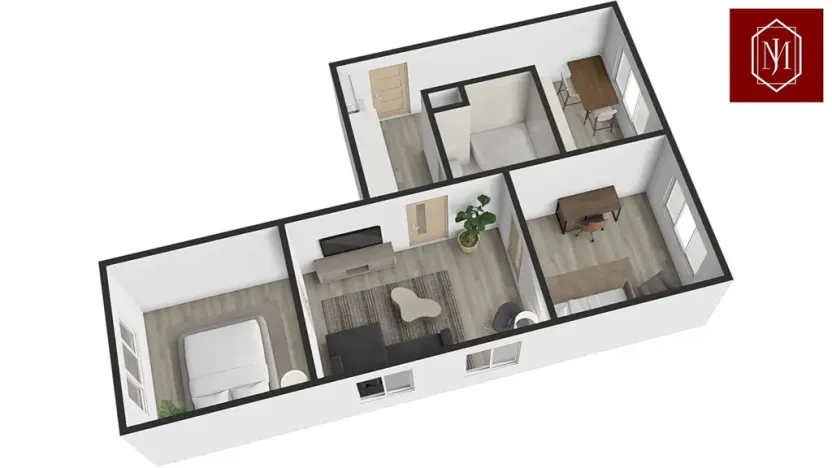 Prodej bytu 3+1, Počátky, Sídliště, 62 m2