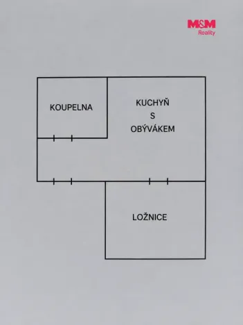 Pronájem bytu 2+kk, Jablonné v Podještědí, Zdislavy z Lemberka, 36 m2