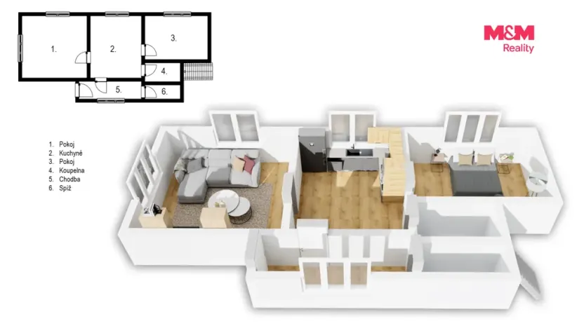Prodej chalupy, Zruč nad Sázavou - Dubina, 60 m2