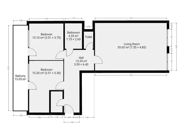 Pronájem bytu 3+kk, Praha - Smíchov, Šiklové, 92 m2