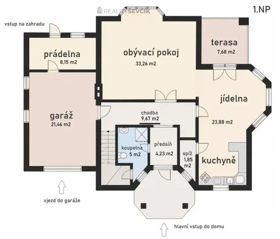 Prodej rodinného domu, České Budějovice - České Budějovice 5, Jabloňová, 241 m2